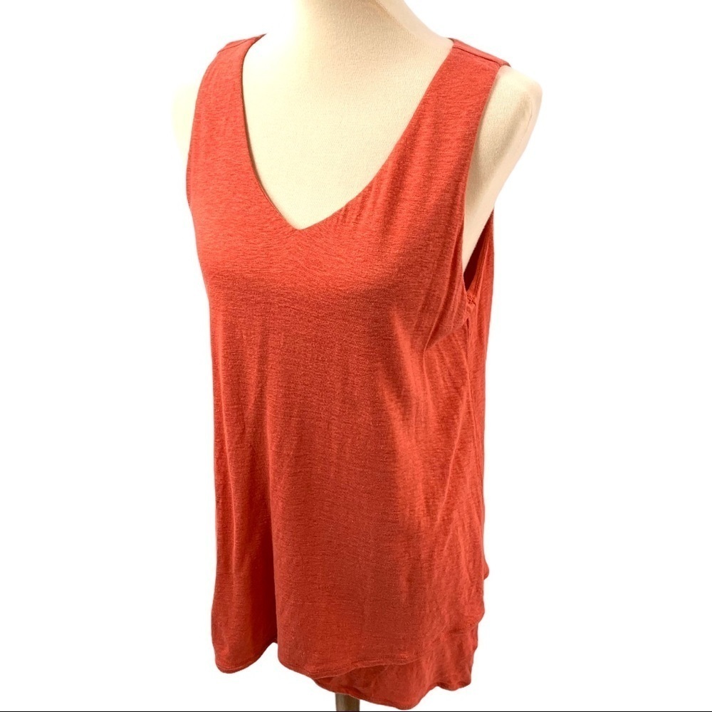 J. Jill Linen Blend Asymmetrical Lagenlook Tunic Top Women Large - Picture 6 of 9